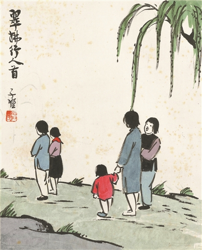 笔下柳 画中春